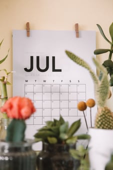 Picture of July calendar page to reflect the listing of Summer 2020 Events Phase 5 recommends.