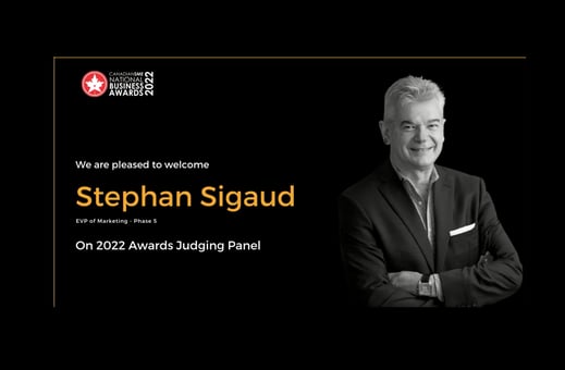 Stephan Sigaud is Canadian SME Awards Judge Announcement